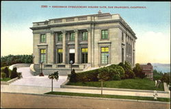 Residence Overlooking Golden Gate Postcard