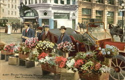 Flower Venders San Francisco, CA Postcard Postcard