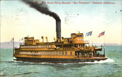 Key Route Ferry Steamer San Francisco Oakland, CA Postcard Postcard