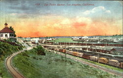 San Pedro Harbor Los Angeles, CA Postcard Postcard