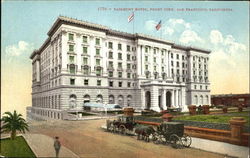 Fairmont Hotel Front View Postcard