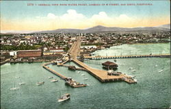 General View From Water Front Looking Up H. Street San Diego, CA Postcard Postcard