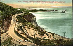 Military Road To Port Rosecrans, Point Loma San Diego, CA Postcard Postcard