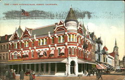 First National Bank Fresno, CA Postcard Postcard