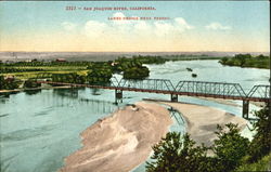 San Joaquin River Lanes Bridge Fresno, CA Postcard Postcard