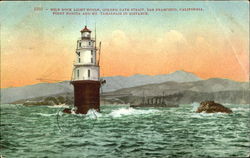 Mile Rock Light House, Golden Gate Strait San Francisco, CA Postcard Postcard