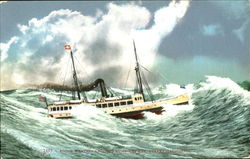 Rough Weather Crossing Humboldt Bar Eureka, CA Postcard Postcard