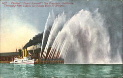 Fireboat David Scannell San Francisco, CA Postcard Postcard