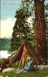 Indian Camp At Emerald Bay Lake Tahoe, CA Postcard Postcard