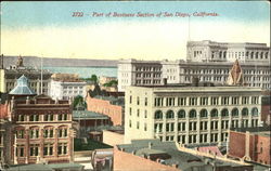 Part Of Business Section Of San Diego Postcard