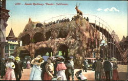 Scenic Railway Venice, CA Postcard Postcard