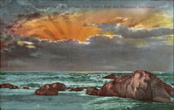 Sunset On The Pacific Ocean San Francisco, CA Postcard Postcard