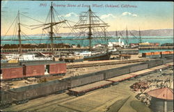 Shipping Scene At Long Wharf Postcard