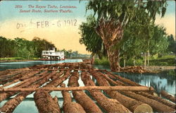 The Bayou Teche, Sunset Route Postcard