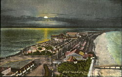 Tent City By Moonlight Postcard