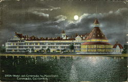 Hotel Del Coronado By Moonlight Postcard