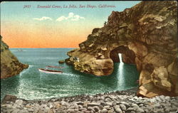 Emerald Cove, La Jolla Postcard