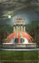 Electric Fountain, City Plaza Postcard