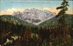 Castle Crags, Shasta Route Postcard