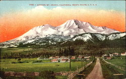 Sunrise Mt. Shasta, Shasta Route Scenic, CA Postcard Postcard