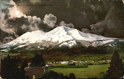 Mt. Shasta at Night Mount Shasta, CA Postcard Postcard