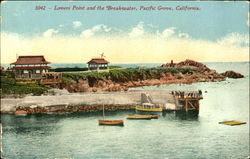 Lovers Point And The Breakwater Pacific Grove, CA Postcard Postcard