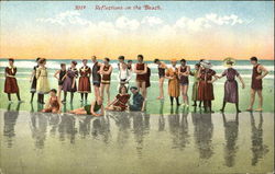 Reflections On The Beach Swimsuits & Pinup Postcard Postcard