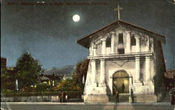 Mission Dolores At Night San Francisco, CA Postcard Postcard