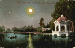 Moonlight, Eastlake Park Postcard