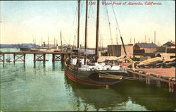 Water Front Of Alameda Postcard