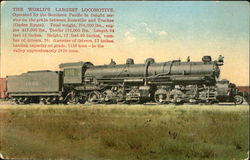 The World's Largest Locomotive Postcard