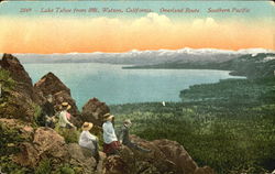 Lake Tahoe, Overland Route California Postcard Postcard