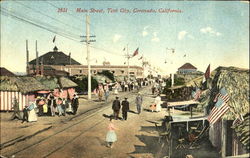 Main Street, Tent City Postcard