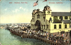 Pavilion, Tent City Postcard