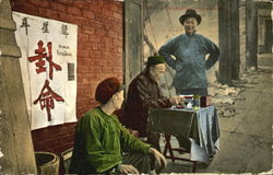 A Chinese Fortune Teller Postcard