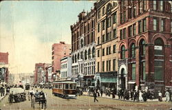 Pacific Avenue Looking South, 11th Street Tacoma, WA Postcard Postcard