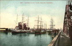 Shipping At City Wharf Postcard