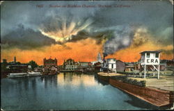 Sunrise On Stockton Channel California Postcard Postcard