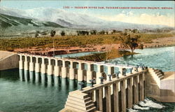 Truckee River Dam Postcard