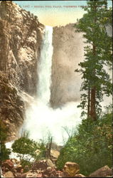 Bridal Veil Falls Yosemite Valley, CA Yosemite National Park Postcard Postcard