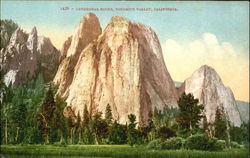 Cathedral Rocks Yosemite Valley, CA Yosemite National Park Postcard Postcard