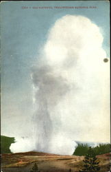 Old Faithful, Yellowstone National Park Postcard Postcard