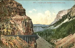 Golden Gate, Yellowstone National Park Postcard Postcard