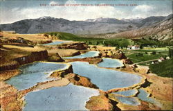 East Side Of Pulpit Terrace, Yellowstone National Park Postcard Postcard