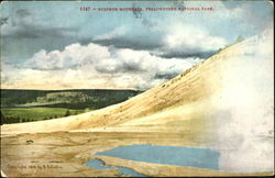 Sulphur Mountain, Yellowstone National Park Postcard Postcard