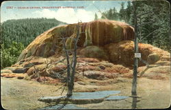 Orange Geyser, Yellowstone National Park Postcard