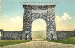 Stone Arch Yellowstone National Park Postcard Postcard