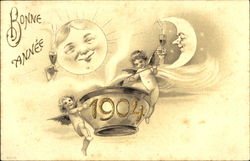 Bonne Annee 1904 Postcard