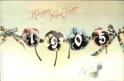 Happy New Jear 1905 New Year's Postcard Postcard