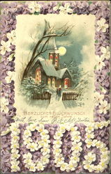 Herzlich Gluckwunsch Zum Neuen Jahre New Year's Postcard Postcard